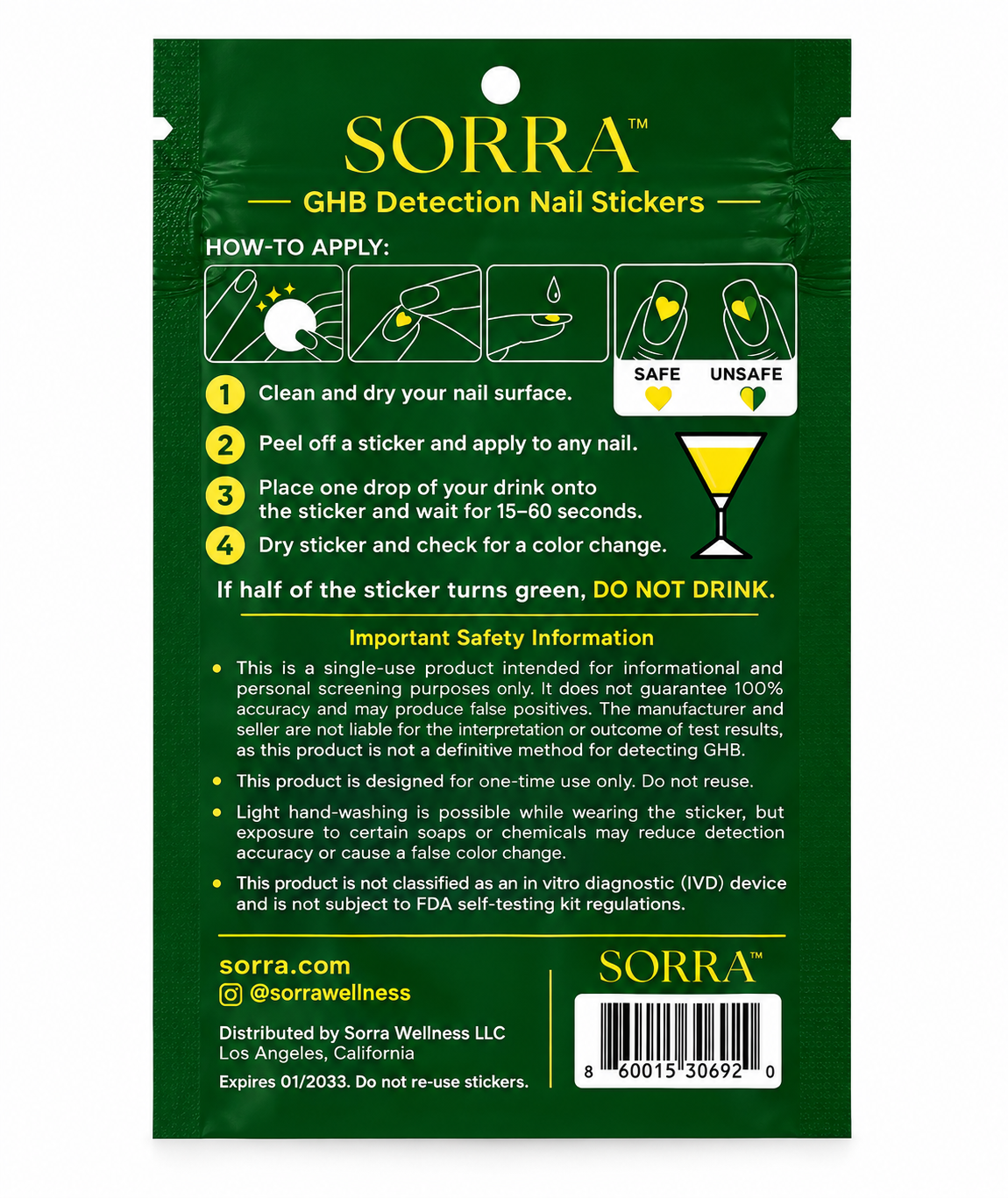 Sorra™ Drink Stickers