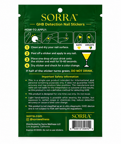 Sorra™ Drink Stickers