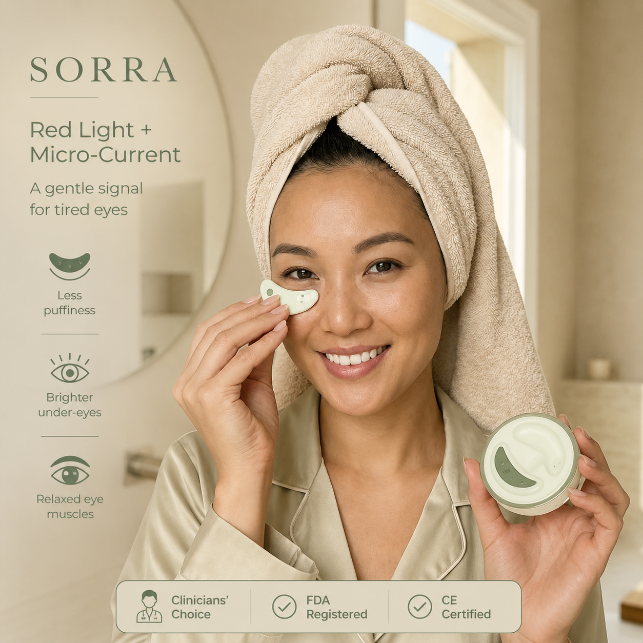 Sorra™ Rechargeable Red Light Eye Patches
